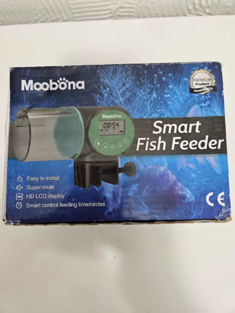 Alimentador utómico MOOBONA acuario peces dorados sincronización inteligente temporizador automático de peces nuevo en caja