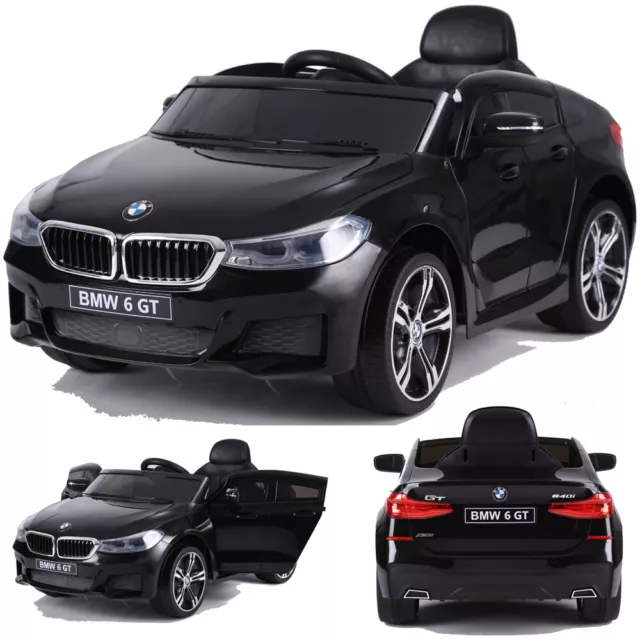 BMW GT 640i SUV Kinderauto Kinderfahrzeug Kinder Elektroauto mit Türen 12V Schw.