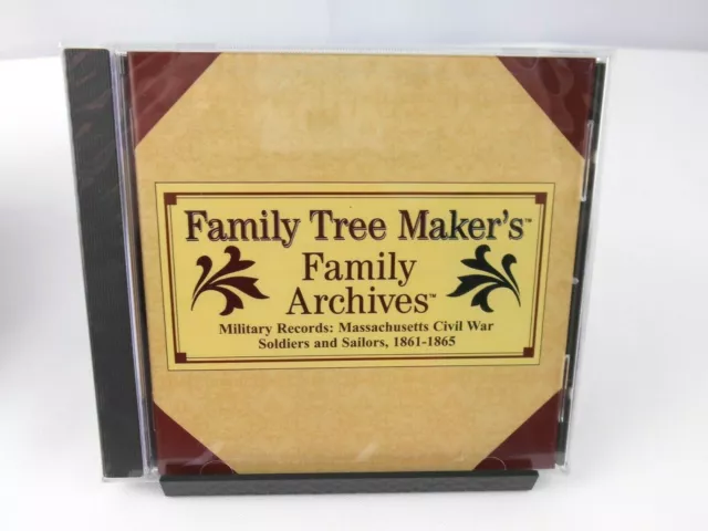 Family Tree Makers Military Records Massachusetts Civil War 1861-1865 [New Cd]