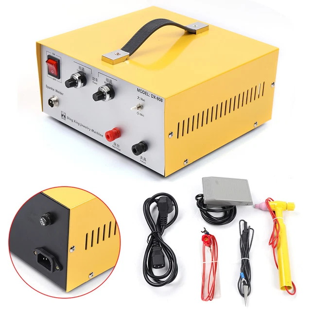 Jewelry Welding Pulse Sparkle Spot Welder Electric Soldering Machine Gold 80A