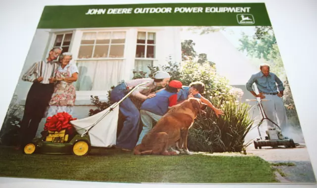 John Deere Outdoor Power Equipment Brochure 1977 Tillers Rotary Mowers Trimmers