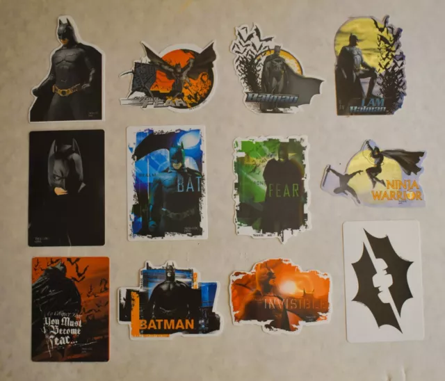 BATMAN BEGINS Vending Machine Stickers Complete Set of 12