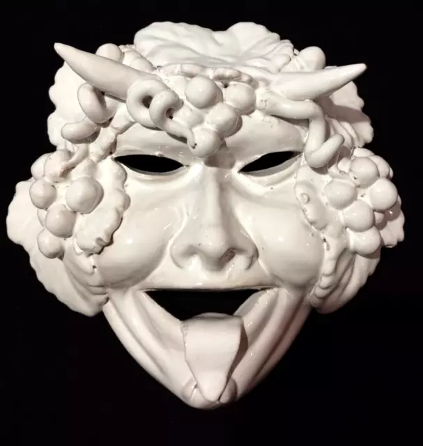 Maschera Bacco Anni 50 Terracotta Scultura Arte Divinita Opera