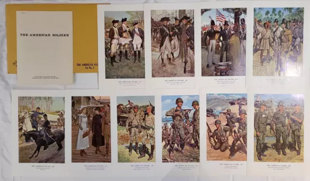 THE AMERICAN SOLDIER  Set #3  Chief Military History Dept of Army 10 PRINTS CMPT