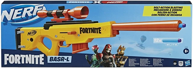 New Fortnite Nerf Gun BASR L Blaster Foam Dart Guns Boys Toy Sniper Rifle