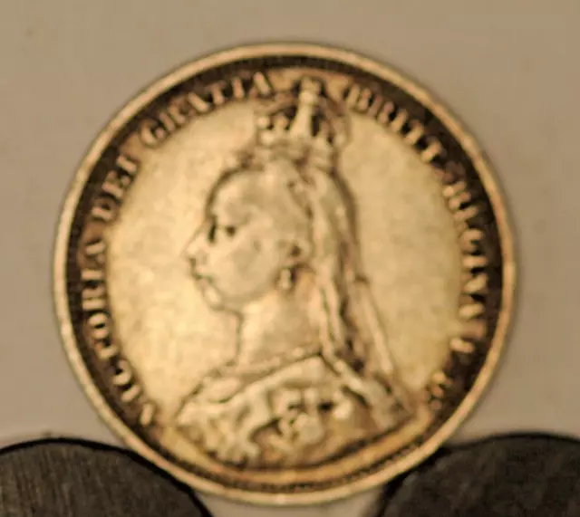 NGC MS62 1887 Great Britain Queen Victoria Silver Crown toned