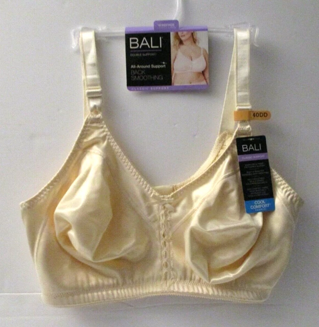 BALI CLASSIC SUPPORT wirefree back smoothing Bra size 40DD beige DF3820