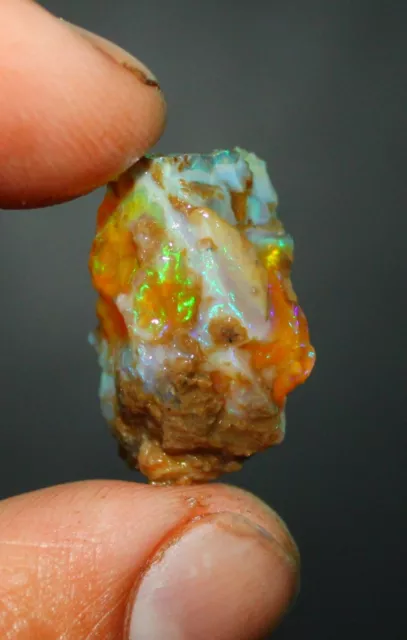 Opal Rough Éthiopien Welo Feu Brut Cristal Naturel Libre Pierre Précieuse 22.65