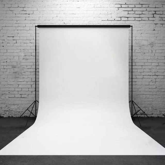 3x5ft White Screen Fotografie Hintergrund Stoff Studio Hintergrund Requisiten