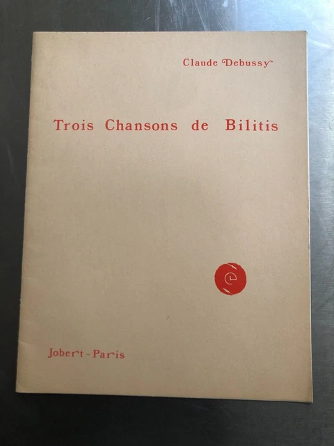 Partition « Trois chansons de Bilitis » de Claude Debussy