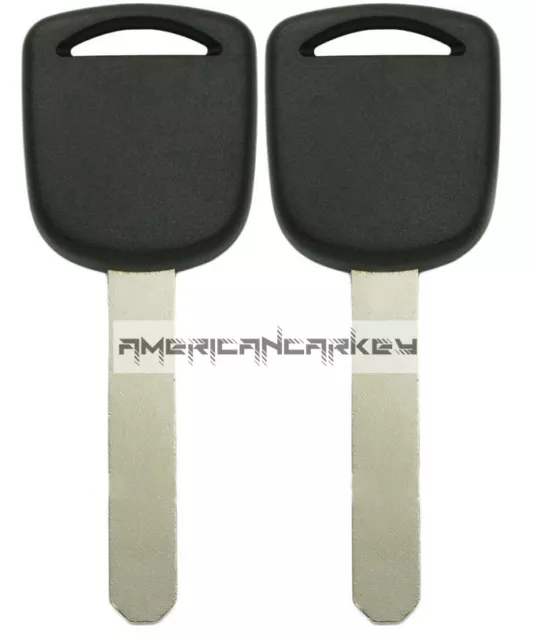 2 New Master Transponder Key 13 Chip Chipped Ignition Door Uncut For Honda Acura