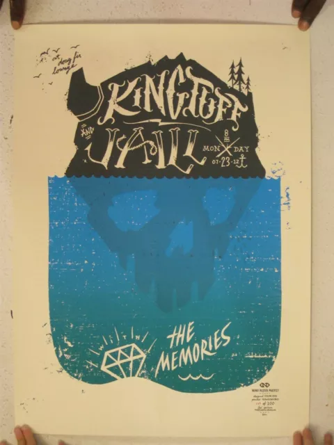 King Tuff Jaill Poster Serigrafia Luglio 23 2012 Doug Abete Sala Portland O