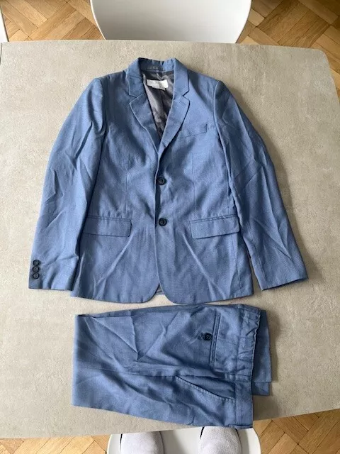 beautiful JOHN LEWIS Heirloom boys sky blue age 10 years suit blazer & trousers