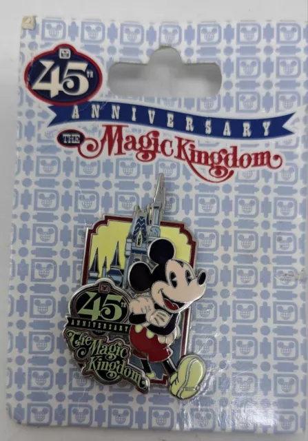 Walt Disney World Mickey Mouse Magic Kingdom 45th Anniversary Badge