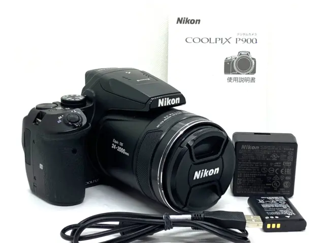 Cámara digital Nikon Coolpix P900 16,0 MP - negra [Ece++++] de JAPÓN #1143265