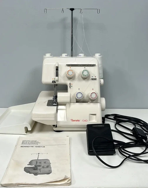 Bernette 134D Serger/Overlocker Sewing Machine - Bernina w/ Foot Pedal & Manual