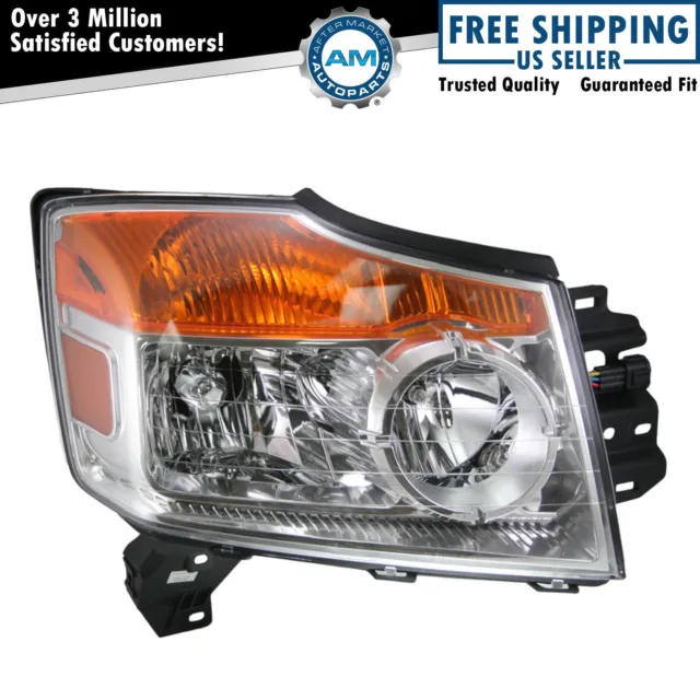 Right Headlight Fits 2008-2015 Nissan Armada