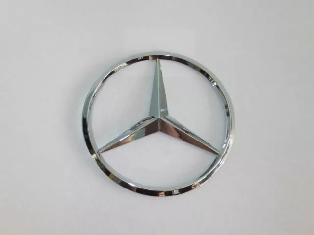 Mercedes Benz 90Mm Chrome Coffre Arrière Badge Emblème Adhésif C/E S Clk Slk