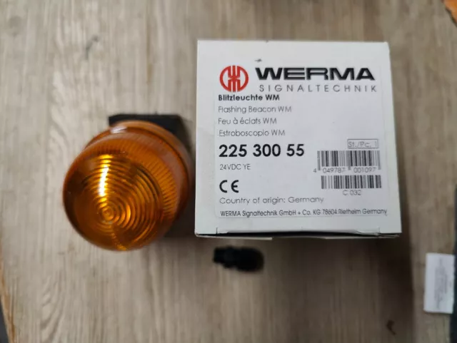 WERMA Blitzleuchte WM 24VDC YE - 225.300.55 - Gelb