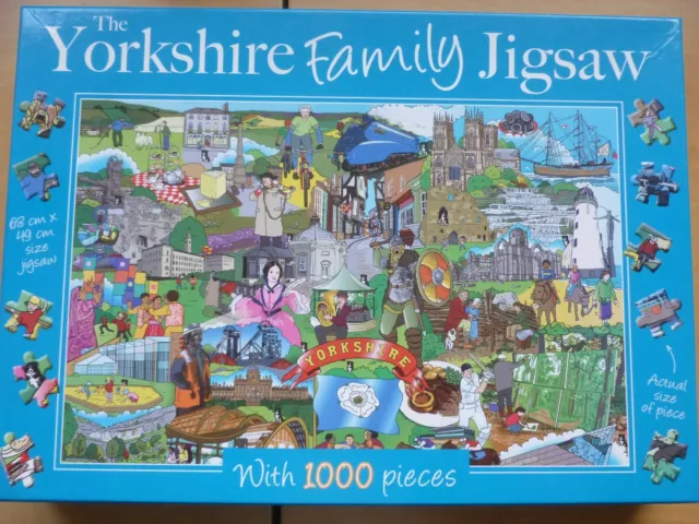 Jigsaw 1000 Pieces The Yorkshire Family Jigsaw Excellent Cond  Puzzle Complete