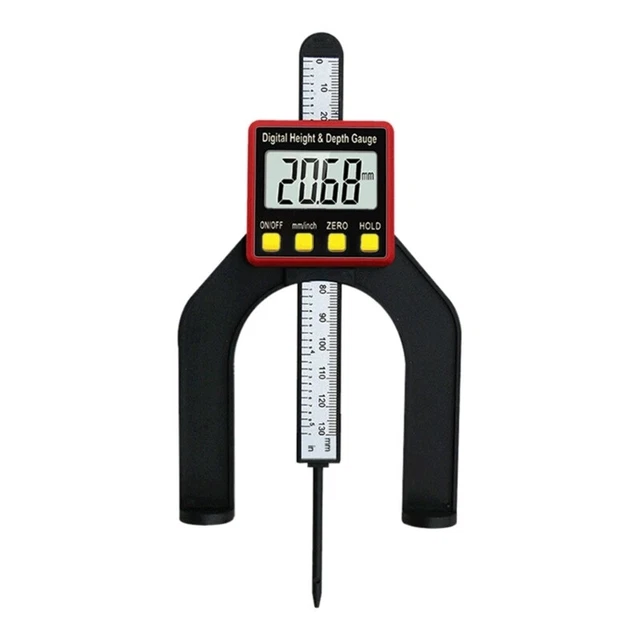 High Accuracy Slide Caliper Vernier Ruler Height & Depth Gauge for w/ Magnets 0-