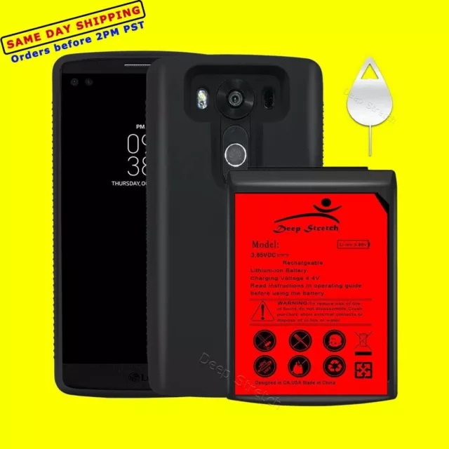 Jumbo 10900mAh Extended Battery Cover f Frequent Traveler fits LG V10 H900 Phone