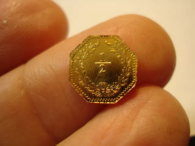 California Gold Token  1/2  Dollar   1881    #35