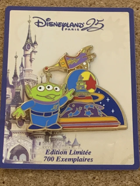 Disneyland Paris 25th Anniversary Stars on Parade Toy Story Little Green Men Pin