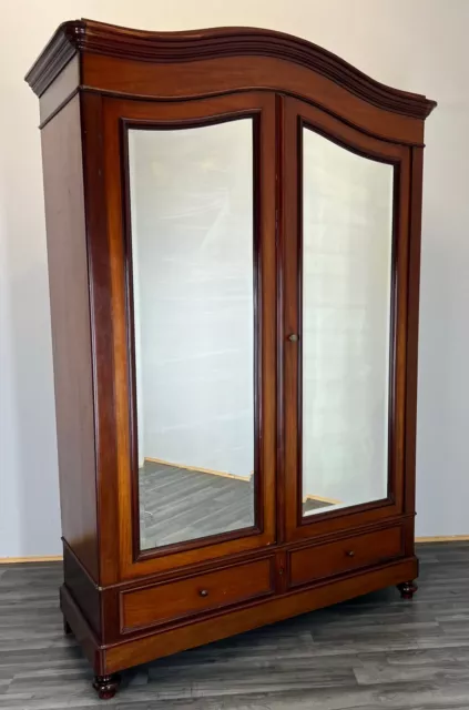 Mahogany Antique French Armoire Wardrobe with mirrors  (LOT 2818)