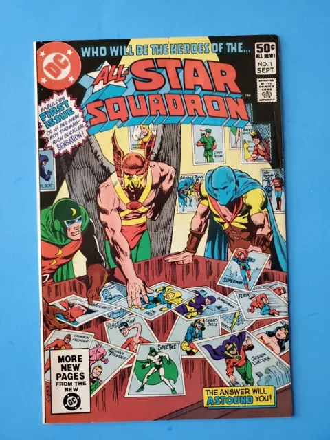 All-Star Squadron #1 - Origin Issue, Hawkman, JSA, Atom - DC Comics 1981