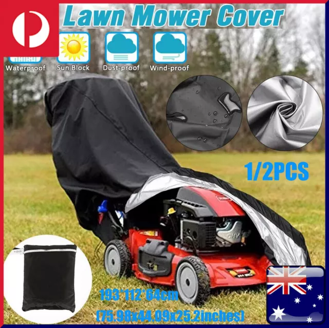 UNIVERSAL WATERPROOF UV Lawn Mower Cover Heavy Duty Push 210D Oxford Rain  Garden $20.38 - PicClick AU