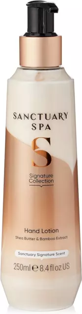 Sanctuary Spa Shea Butter Hand Lotion, No Mineral Oil, Cruelty Free and Vegan ml