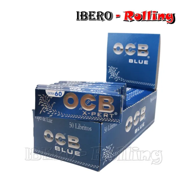 Papel Ocb Azul 70 Mm Caja 50 Uni.