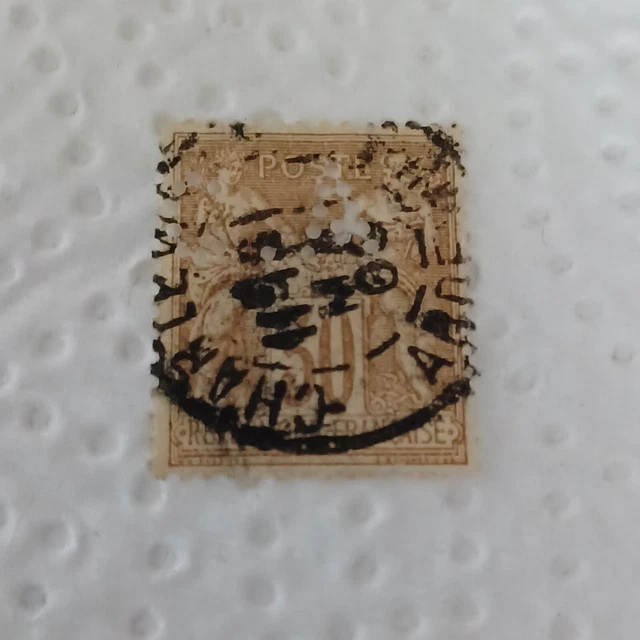 Alte Briefmarke aus Frankreich - Repub Franc. Fotos anschauen. 23