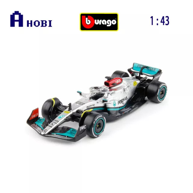 Bburago 1:43 Scale Mercedes AMG W13 Hamilton #44 F1 Model Toy Formula Car