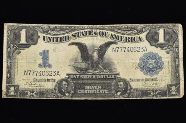 1899 $1 Silver Certificate ✪ Vf Very Fine ✪ Black Eagle Note 623 ◢Trusted◣