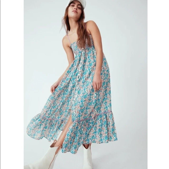 knee length dresses for ladies Free People Cecelia Midi Dress  Shol's boutique