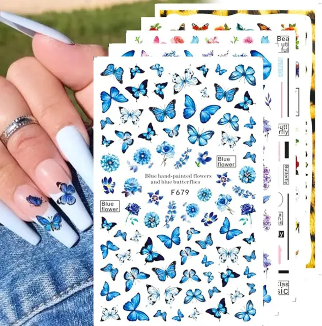 Productos Para Uñas De Acrilico Paillettes Mariposa Brillo Para La  Decoración.