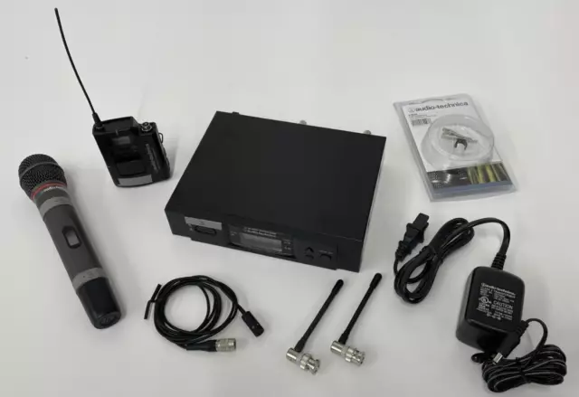 Audio-Technica Pro Audio Wireless Microphone System with BOTH Handheld AND Lapel