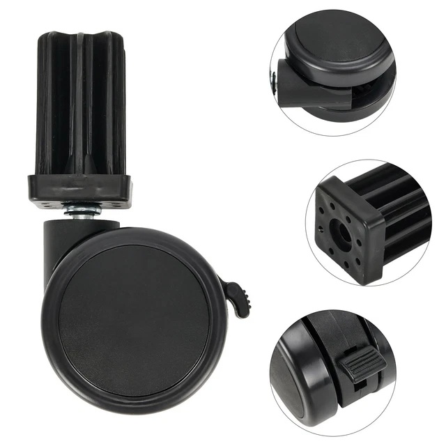 Roulettes Verrouillables Pour Barbecue Weber - Compatibles Genesis, Summit, Spirit (diam. 7,5cm)