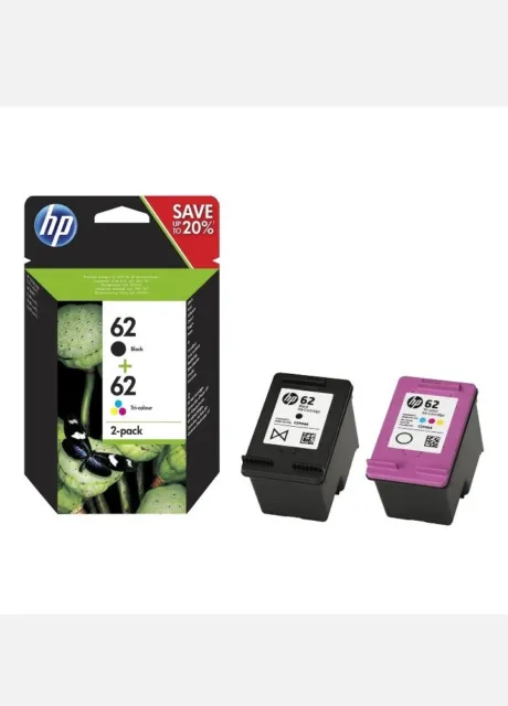 HP 62 Black & Colour Combo Pack Ink Cartridge For ENVY 5640 Inkjet Printer