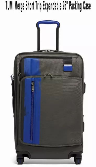 TUMI Merge Short Trip Expandable 26" Packing Case 124848-4045 - Brushed Blue