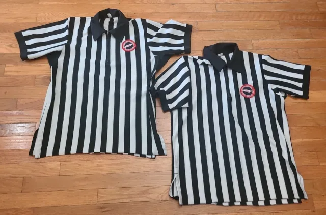 TSSAA Officials Black White Striped Referee SS Shirt Size XL