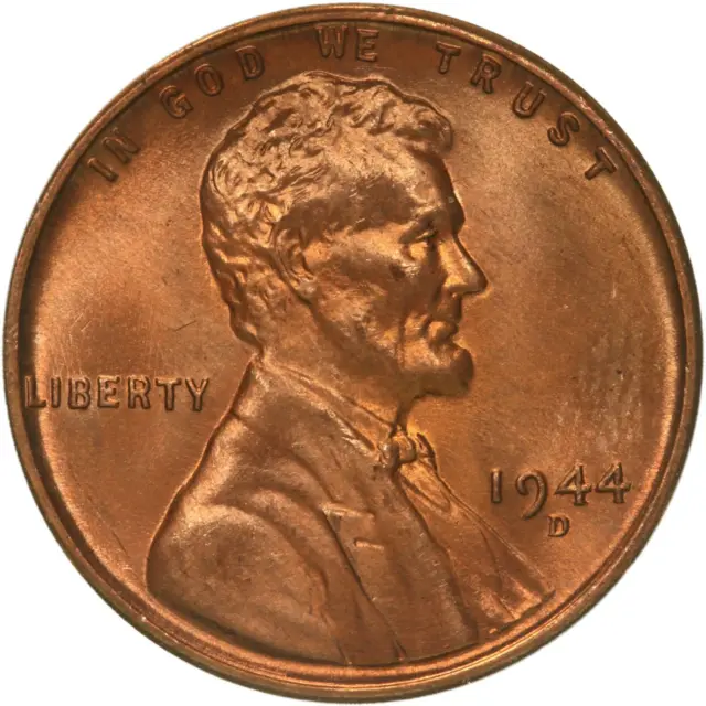 1944 D Lincoln Wheat Cent BU Penny US Coin