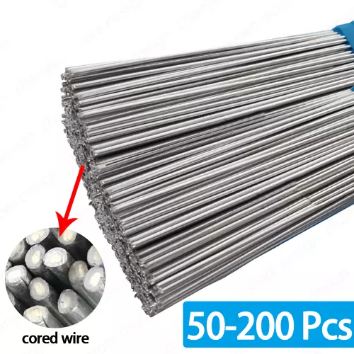 50-200pcs Low Temperature Easy Melt Aluminum Welding Rods Weld Cored Wire Rod