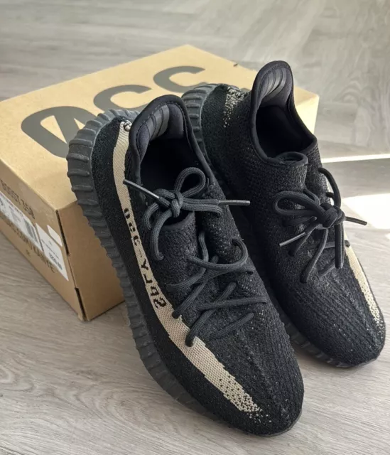 Yeezy Boost Adidas Originales 350 V2 Negro/Beige BY9611 Excelente Estado Talla 9.5