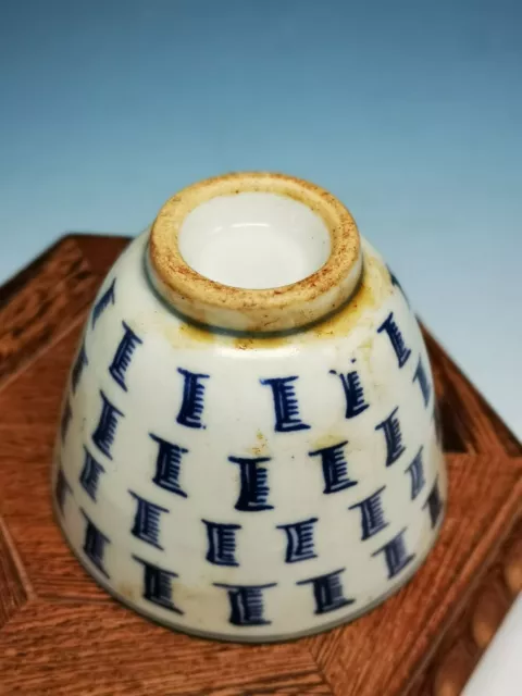 Exquisite Workmanship Old Chinese Blue And White Porcelain Cup/bowl a77