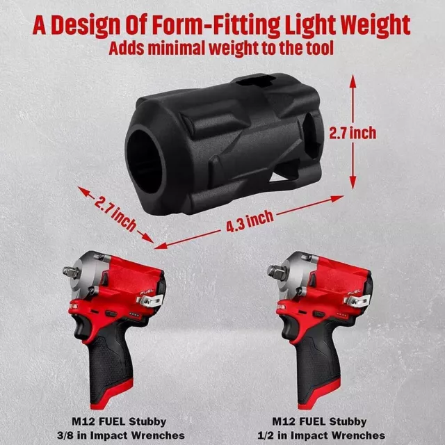 SCHLAGSCHRAUBER ABDECKUNG SCHUTZSTIEFEL 49-16-2554 für Milwaukee M12 KRAFTSTOFF STUBBY UK 2