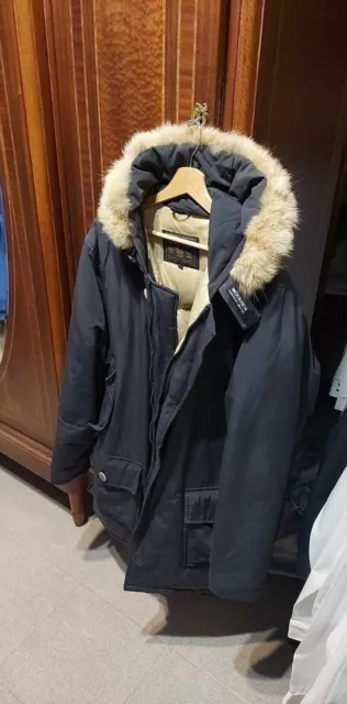 WOOLRICH parka uomo cappotto taglia L colore Blu buonissime condizioni