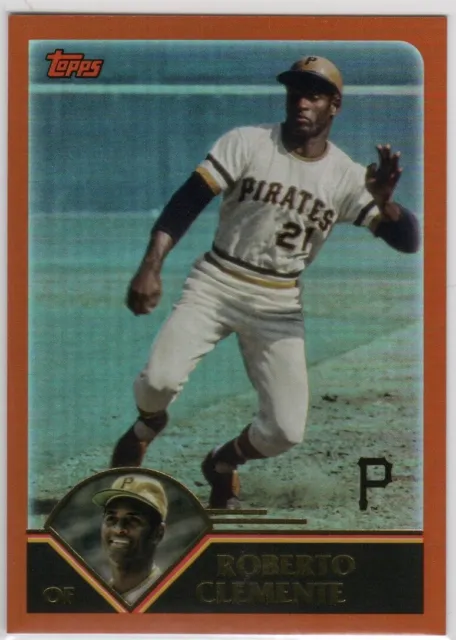 ROBERTO CLEMENTE 2023 Topps Archives Lámina Naranja 14/15 SP Piratas de Pittsburgh